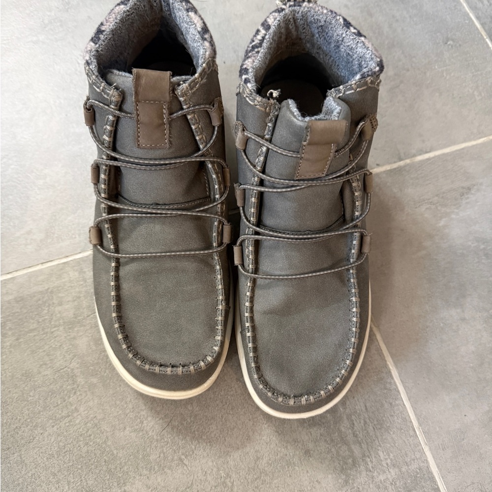 Hey Dude Women's Gray High-Top Sneakers